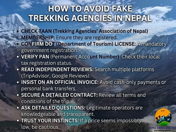 How to Avoid Fake Trekking Agencies in Nepal