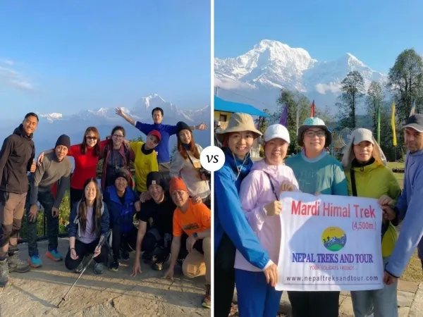Mardi Himal vs Ghorepani Poon Hill Trek