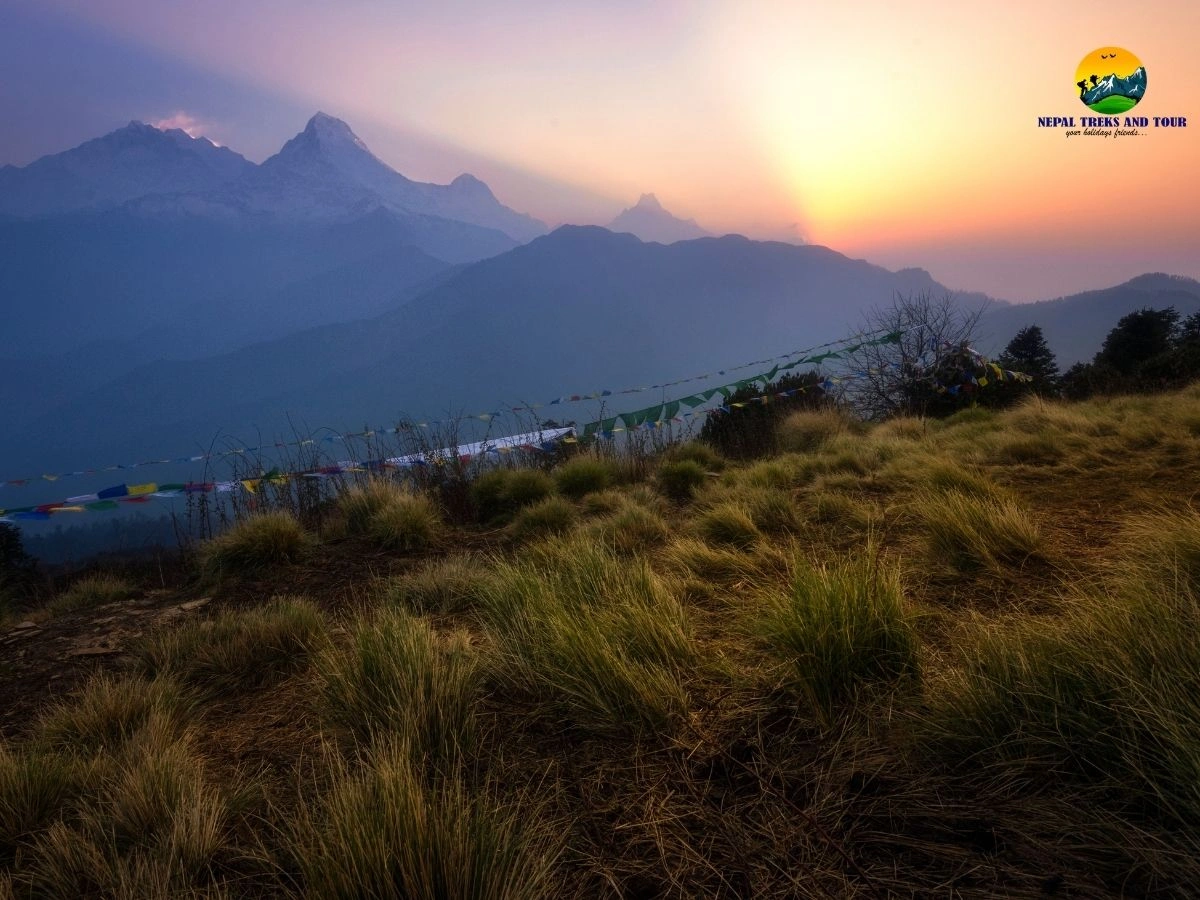 Poonhill sunrise view on 2 weeks tour in Nepal