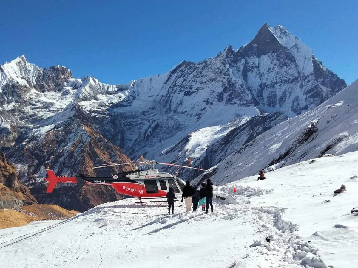 Annapurna Base Camp Trek with Heli Return – 4 Days