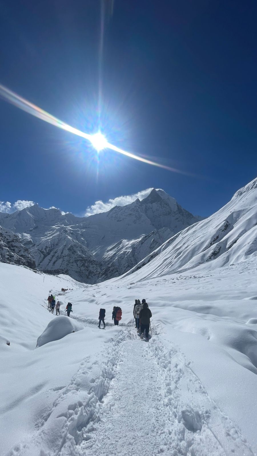 winter trekking in nepal annapurna