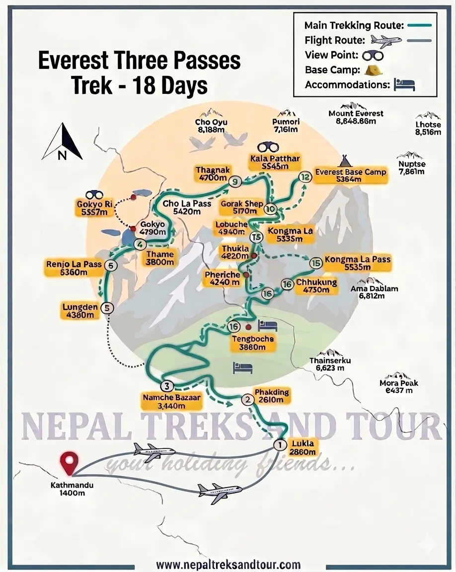 Everest Three Passes Trek
