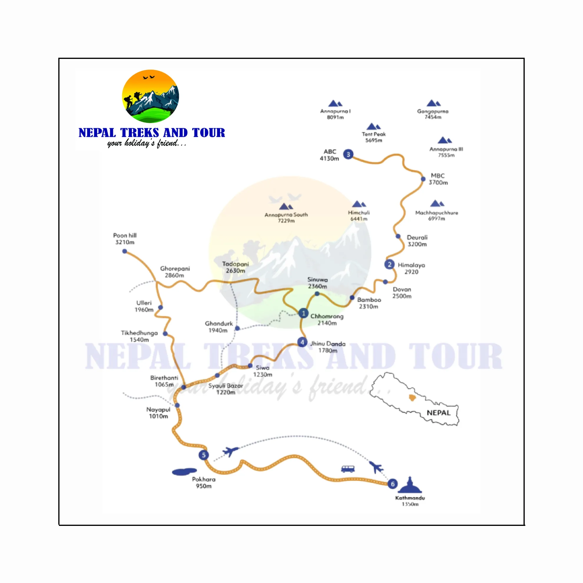 short annapurna base camp trek