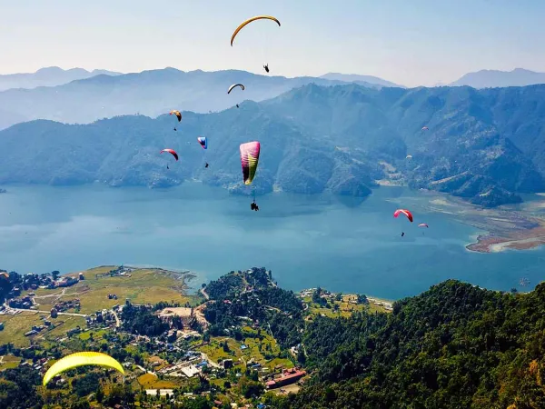 Paragliding in Pokhara