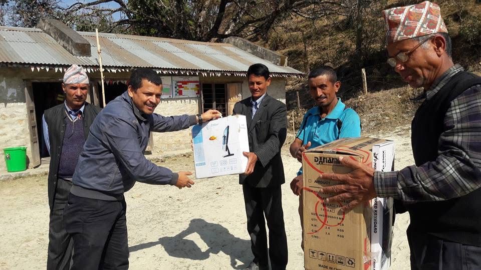 Distributing computers to schools